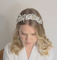 Image 1 of Silver Fleur de lune headband