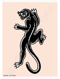 ‘Classic panther dot work’ Print