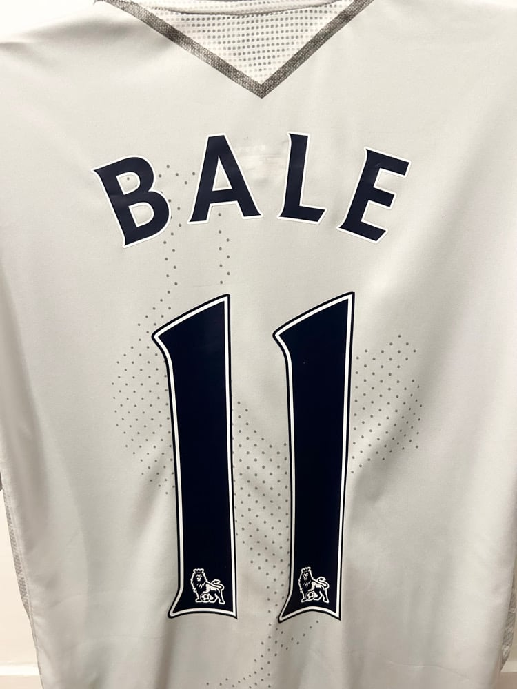 Image of Tottenham Hotspur “BALE 11” 2012/13 Home Shirt + PL patches (XL)