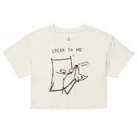 Image 4 of Women’s crop top speak to me 
