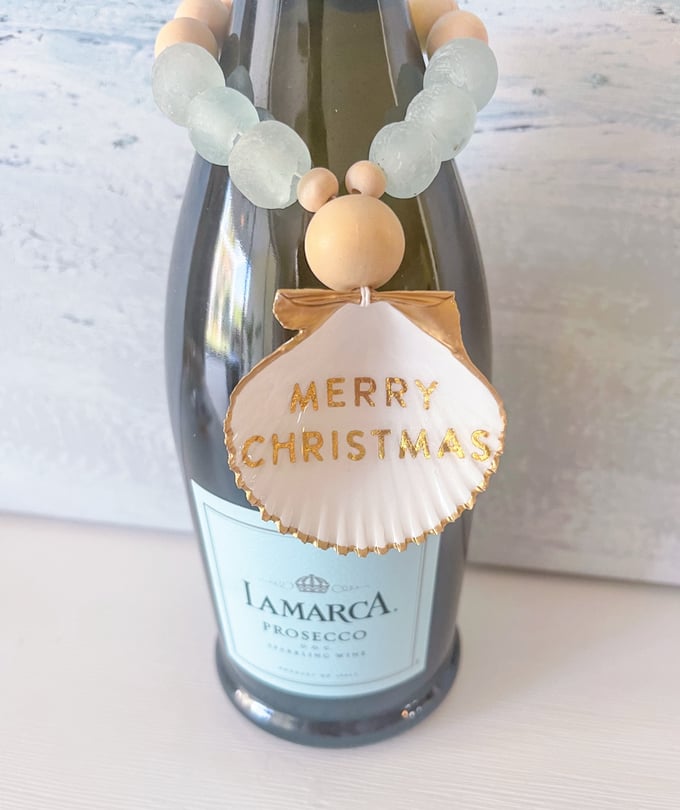 Image of Merry Christmas | Wine Bottle Charm