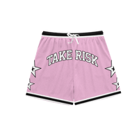 Image 1 of Pink Varsity Shorts 