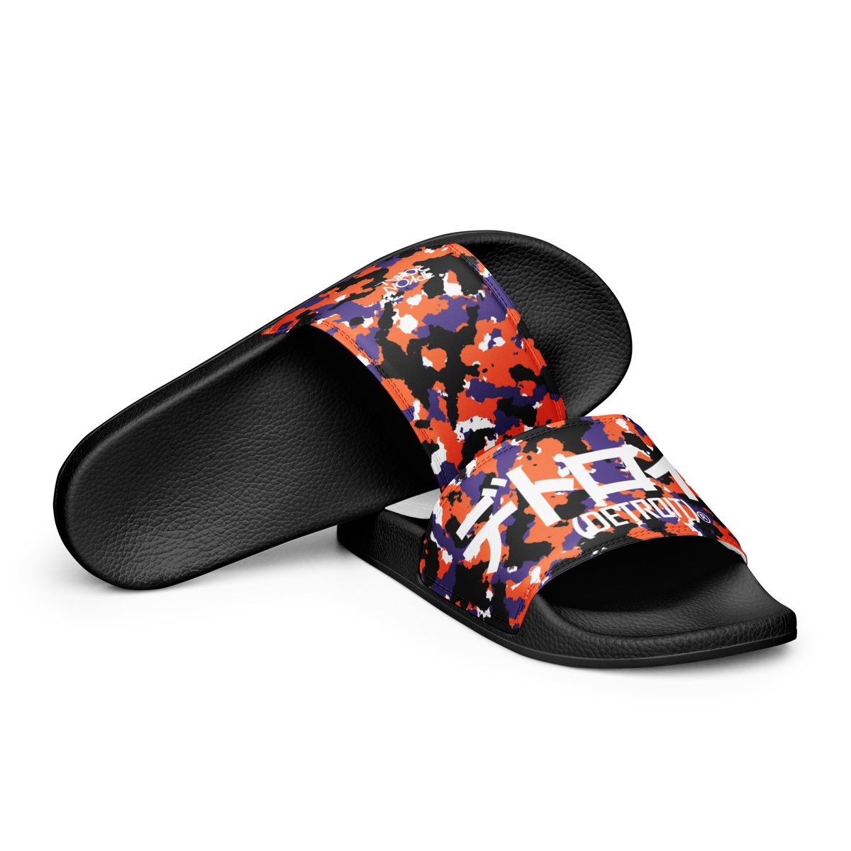 Image of Katakana Orange Dream Camo Men's Slides