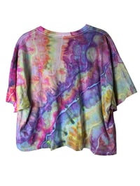 Image 7 of XXL Crop Tee in Bright Geode Ice Dye