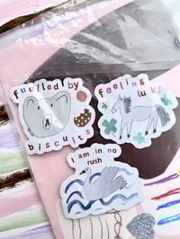 Image 1 of big slogan pals stickers