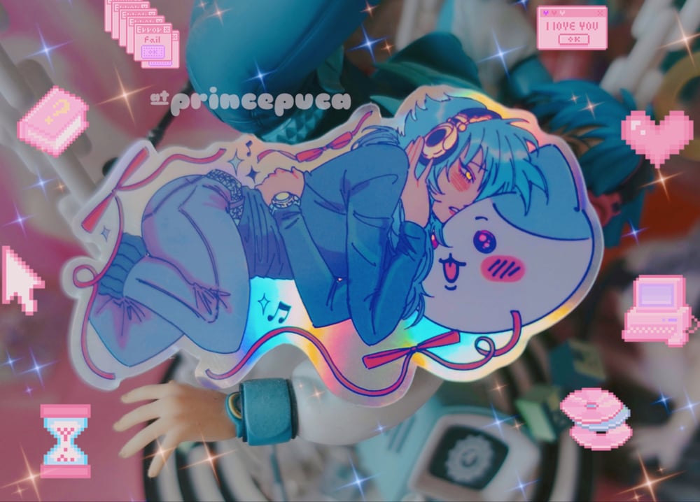 Image of Aoba Dramatical Murder 10cm holographic vinyl sticker 