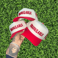 Image 1 of Red Cream Corduroy Classic Snapback