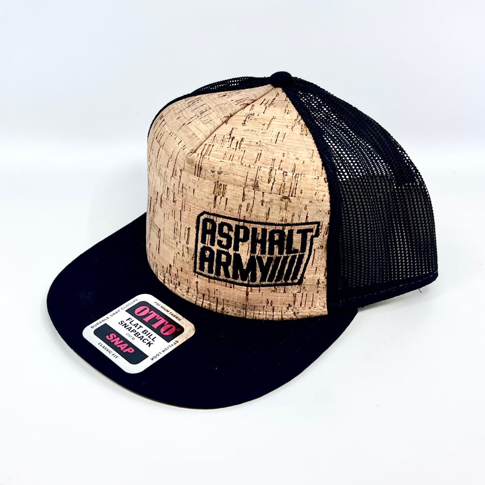 Image of OTTO Snapback Cork-Black Mesh
