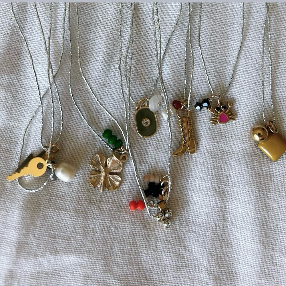 Image of Collar MINI CHARM - hilo plateado