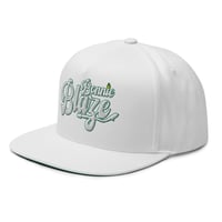 Image 6 of White Flat Bill Cap