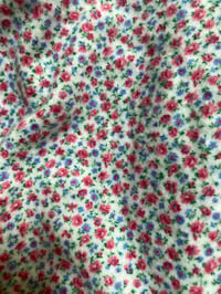 Image 3 of LITTLE PANTS - olive cord and floral flannelette 