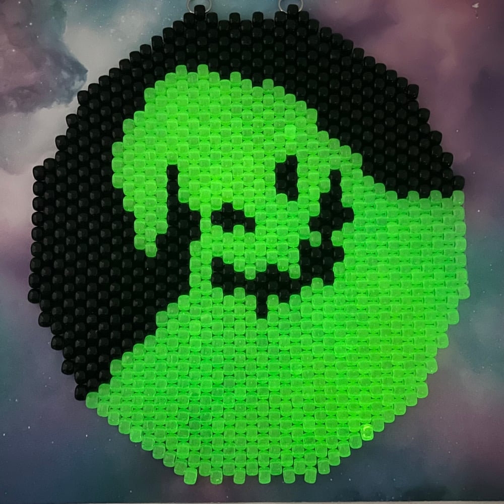 Image of Oogie Boogie Beaded Kandi Tapestry