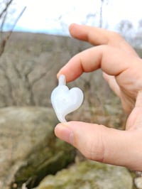 Image 5 of White Heart Pendant