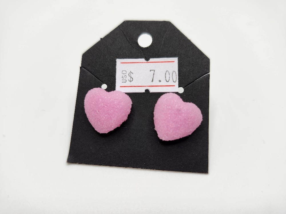 Image of Pink Candy Heart Earrings | Sweet Shop Collection