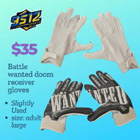Battle "wanted" doom football receiver gloves 