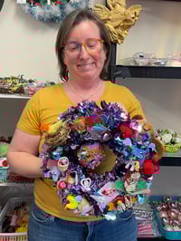 Image 2 of February 8th Adult Valentines Wreath Making Class   