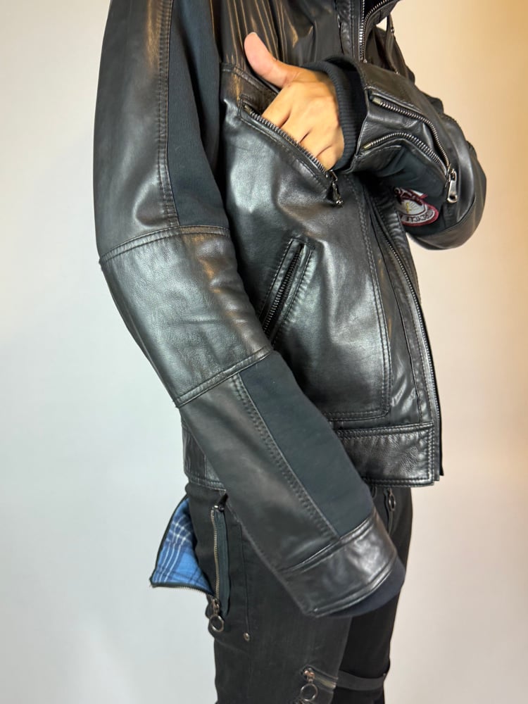 Image of Dolce & Gabbana 2003 Moto Leather Jacket