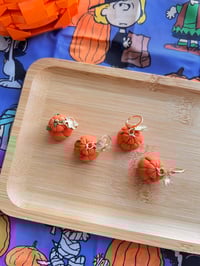 Image 2 of Pumpkin Stash Dangle Earrings
