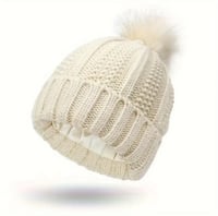 Image 4 of Satin Lined Pom Beanies 