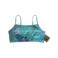 Image 1 of L/XL (40) Bralette in Mermaid Watercolors Ice Dye