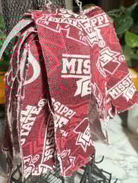 Image 2 of MS State tassel earrings 