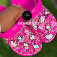 Image 1 of Kitty Bling Crocs