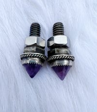 Image 1 of Amethyst Spike Bolts