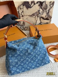 Image 5 of ĻV Vintage Denim Tote