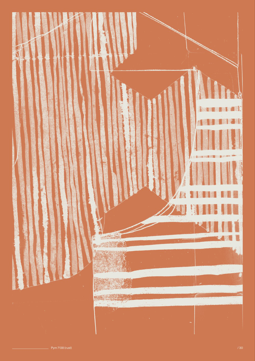 Image of Pym 7138 (rust) A2 screenprint