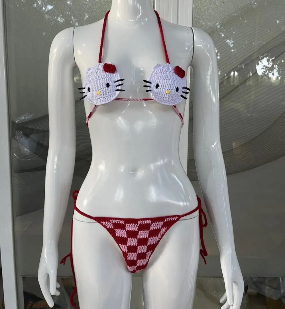 “Pretty Kitty” Knit Bikini