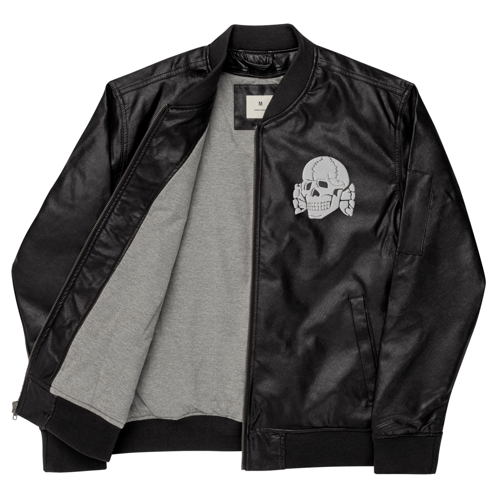 Totenkopf Leather Bomber Jacket