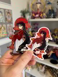 Image 2 of Akai-tsuki enamel pin + sticker 