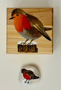 Image 12 of Hand Painted Wooden Box and ‘hug’ 