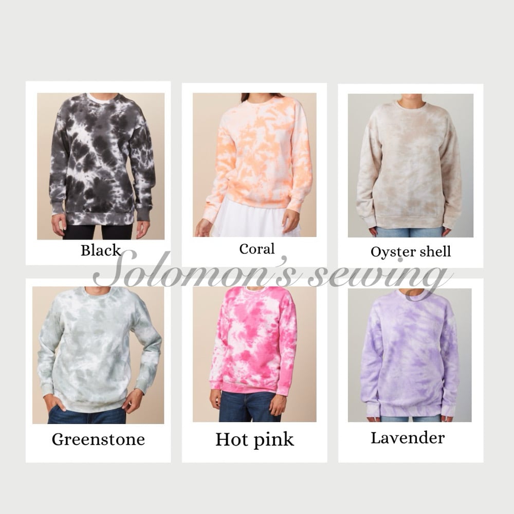 Image of ask dad tie dye crewneck 