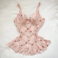 Victoria's Secret pink floral babydoll top