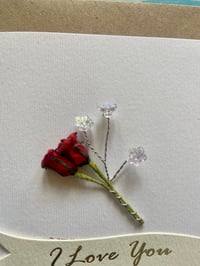 Image 4 of I Love You (jewelled roses) 