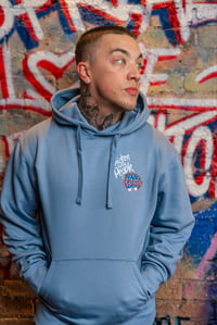 Image 3 of Chicken Hoodie Mineral Blue