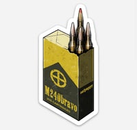 Image 1 of M240bravo Smokes Sticker