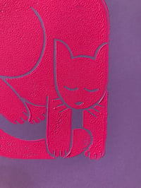 Image 3 of 'Cats And Dogs' Blockprints