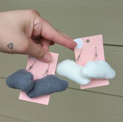 Image of Cloud Plush Earrings