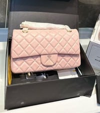 Pink pearl CC flap bag
