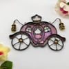 Iridescent Pink and Purple Pumpkin Carriage 