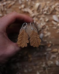 Image 3 of Oak leaf earrings 