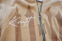 Image 3 of Tan "11:11" Zip-Up Jacket