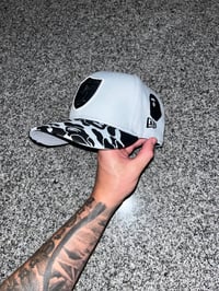 Image 1 of BLACK OUT LOGO RAIDERS CUSTOM FITTED CAP 