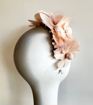 Image of Soft peachy pink headpiece 
