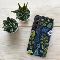 Image 16 of Art Nouveau Inspired Blue Boho Floral Tough case for Samsung®