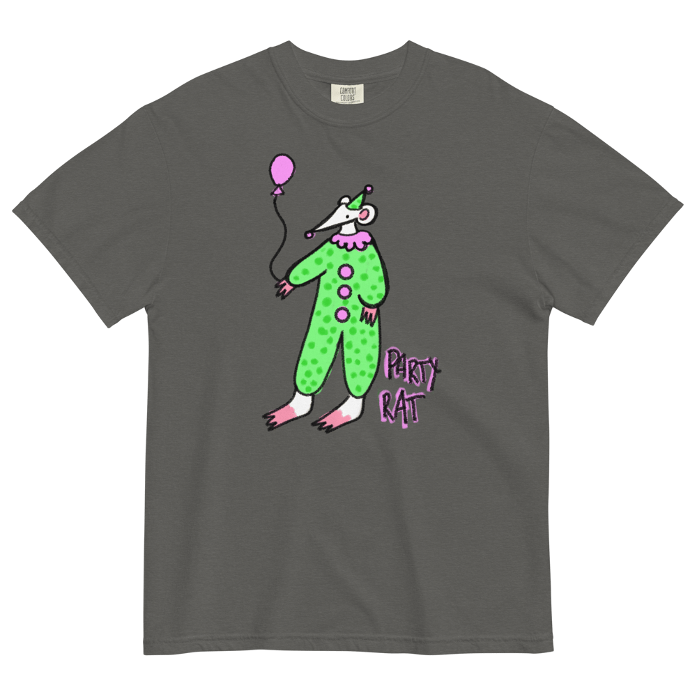 GREEN PARTY RAT UNISEX HEAVYWEIGHT TSHRT