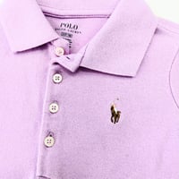 Image 3 of Polo by Ralph Lauren Kids Purple Polo Short Sleeve Shirt