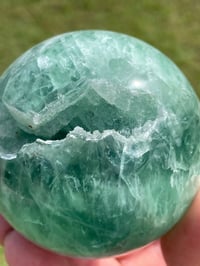 Image 7 of Green Fluorite Crystal Sphere #1862